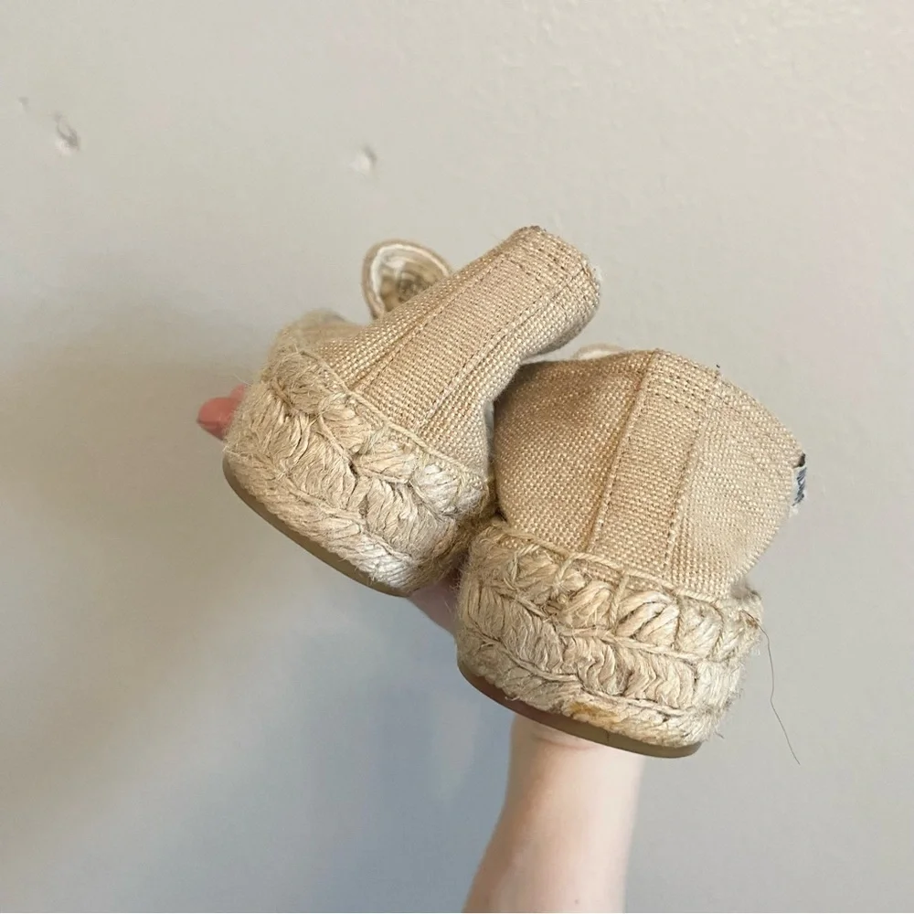 Soludos Safari Palm Tree Smoking Slipper Espadrille Flat Shoe Size Women's US 9